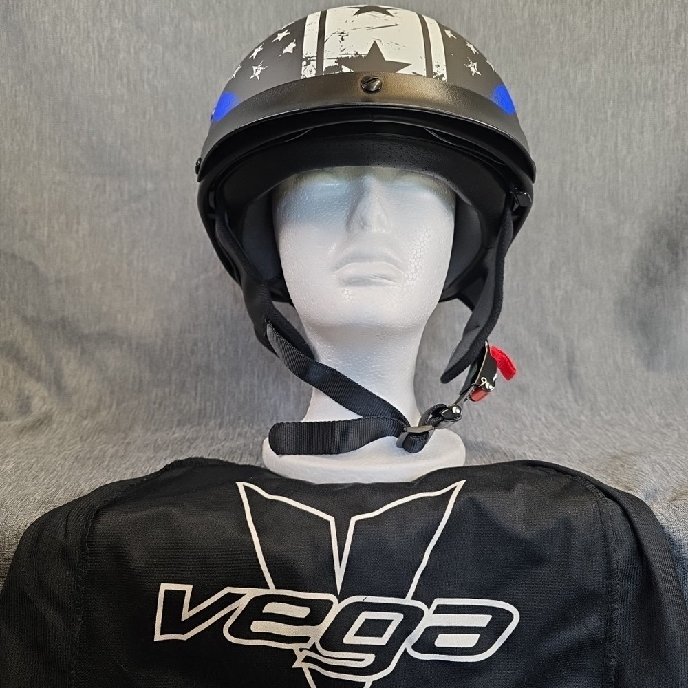 Vega Warrior Support The Blue Size‎ Small Helmet Adjustable